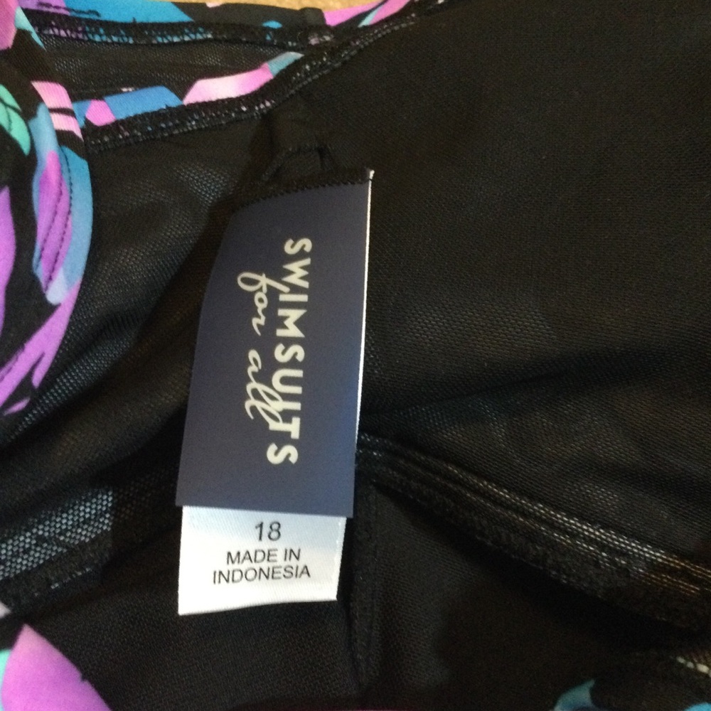 Swimsuits For All NWOT Tie-Front Swimdress, 18 - Picture 7 of 8